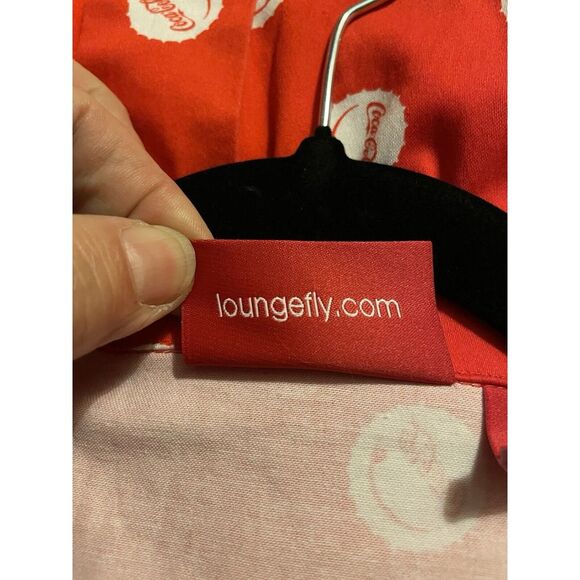 Stitch Shoppe‎ Loungefly All Over Print Red White Coca-Cola Bottle Cap Dress L - Picture 12 of 13